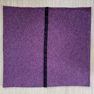 Lululemon Vinyasa Rulu‎ Scarf in Ultra Violet Heathered Black Womens One Size